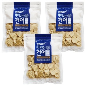 해맑은푸드 꼬마 튀김쥐포, 800g, 3개