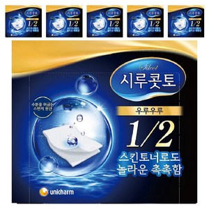 시루콧토 우루우루 화장솜, 40매입, 6개
