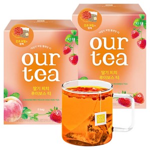 아워티 쟈뎅 딸기 피치 루이보스 티