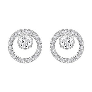 스와로브스키 Creativity Circle Small 로듐 이어링 5201707 + 쇼핑백 + 메시지카드 + 품질보증서(백화점AS)