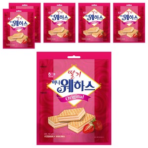 해태제과 딸기 미니 웨하스, 150g, 6개