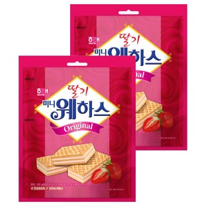 해태제과 딸기 미니 웨하스, 150g, 2개