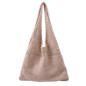 엘쏘 여성용 니트 라탄 그물가방