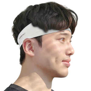 써머텍트 기능성 헤어밴드, FREE, 화이트, 2개