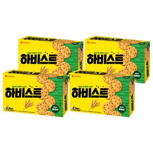 롯데웰푸드 하비스트 오리지널 과자, 300g, 4개