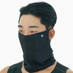 유에서무 자외선 차단 쿨링 마스크, FREE, 블랙, 1개