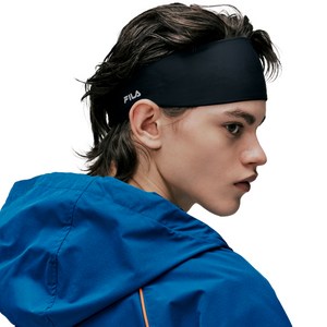 휠라골프 스포츠 헤어밴드, FREE, 블랙, 1개