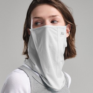 휠라골프 UV 차단 메쉬 쿨 마스크, FREE, 라이트 그레이, 1개