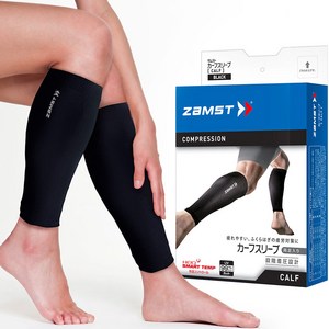 잠스트 카프 슬리브 종아리 보호대 2p 세트, M, 블랙, 1세트