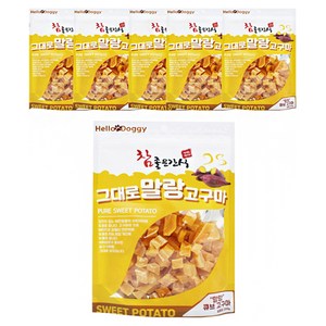 참좋은간식 강아지 그대로 말랑 건조간식, 고구마, 250g, 6개