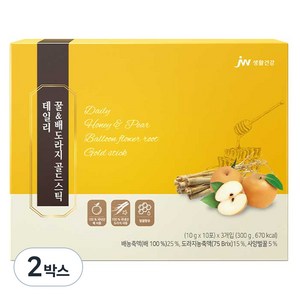 JW생활건강 데일리 꿀&배도라지 골드스틱 30p, 300g, 2박스