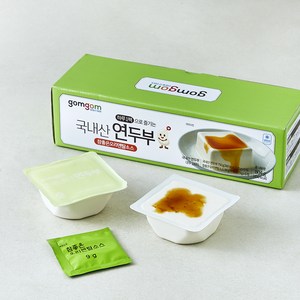 곰곰 하루1팩 국산콩 연두부+오리엔탈소스, 134g, 6개입