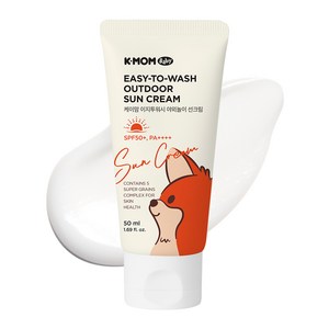 케이맘 이지투워시 야외놀이 선크림 SPF50+ PA++++, 50ml, 1개