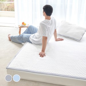 더자리 큐라론 시원한 쿨파워 접촉 냉감 침대 패드