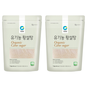 청정원 유기농 황설탕, 1kg, 2개