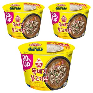 오뚜기 뚝배기 불고기밥 컵밥, 320g, 3개