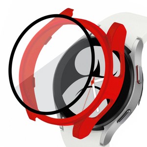 루아러블 갤럭시워치 액정 보호 강화유리 풀커버 케이스