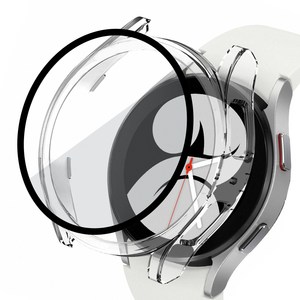 루아러블 갤럭시워치 액정 보호 강화유리 풀커버 케이스