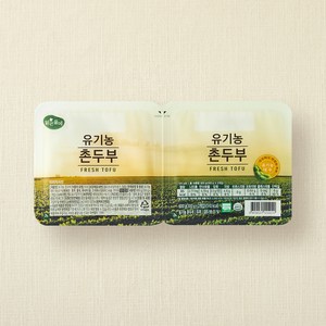 맑은물에 유기농 인증 촌두부, 300g, 2입
