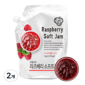 자미원 라즈베리 소프트 잼, 1kg, 2개