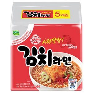 오뚜기 김치라면 120g, 5개