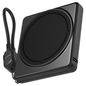 어반어스 Qi2 호환 15W 고속 맥세이프 미니 스퀘어 LCD 보조배터리 5000mAh C타입