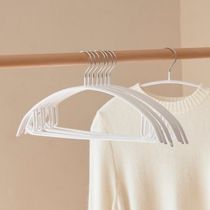 진심감성 어깨뿔방지 논슬립 옷걸이, 화이트, 60개