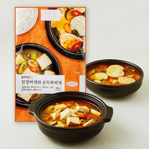 곰곰 된장찌개 + 순두부찌개 세트, 880g, 1개