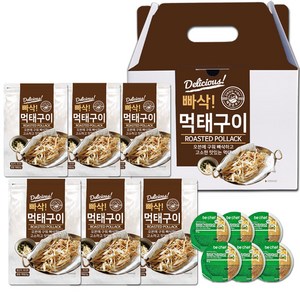 해맑은푸드 빠삭 먹태구이 25g + 청양간장마요 소스 30g 세트, 55g, 6개