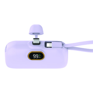 뉴클 PD 고속 22.5W 도킹형 보조배터리 메인 C타입 + 서브 8핀 스트랩 5000mAh