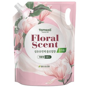 탐사 딥퍼퓸 섬유유연제 플로럴향 파우치타입 대용량, 2.6L, 1개
