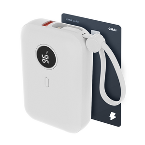 바우아토 포켓쉴 난연 PD 22.5W 고속 입출력 케이블 일체형 미니 보조배터리 10000mah