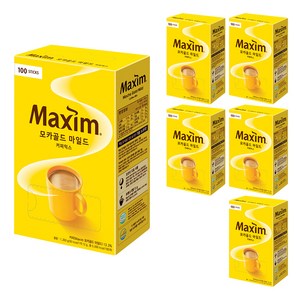 맥심 모카골드 마일드 커피믹스, 12g, 100개입, 6박스