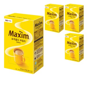 맥심 모카골드 마일드 커피믹스, 12g, 100개입, 4박스