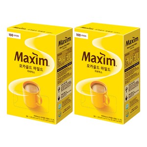 맥심 모카골드 마일드 커피믹스, 12g, 100개입, 2박스