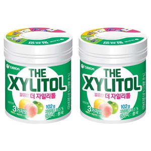 오리온 깔끔한 더 자일리톨, 102g, 2개