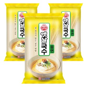 오뚜기옛날 국수 중면, 1.5kg, 3개