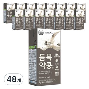 유기농마루 듬뿍약콩두유, 190ml, 48개