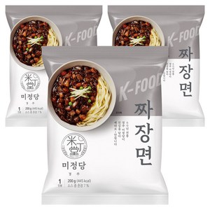 미정당 짜장면 200g, 3개