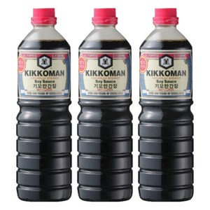 기꼬만 간장(양조간장), 1L, 3개