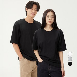 캐럿 고밀도 릴렉스핏 반팔 티셔츠