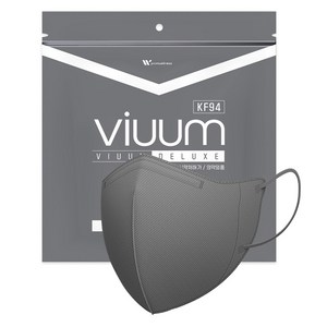 비움 디럭스 컬러마스크 대형 KF94, 25개입, 그레이, 1개
