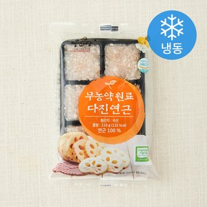 우리땅 무농약원료 가공식품 인증 다진 연근 (냉동), 110g, 1개