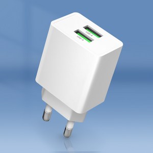 홈플래닛 10W USB-A 2포트 저전력 저속충전 멀티 충전기 (5V 2A)