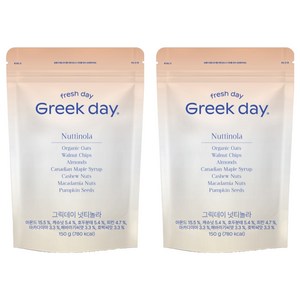 그릭데이 넛티놀라 시리얼, 150g, 2개