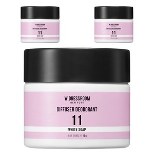 더블유드레스룸 퍼퓸 탈취제 11번 화이트솝 본품, 110g, 3개