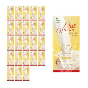오브맘 오트오브맘 바나나 귀리 음료, 190ml, 24개