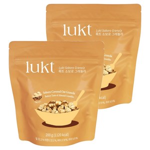 룩트 소보로 그래놀라 대용량, 200g, 2개