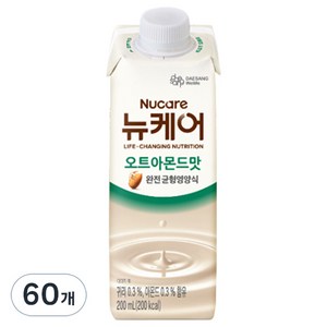 뉴케어 정품 오트아몬드맛 완전균형영양식, 200ml, 60개