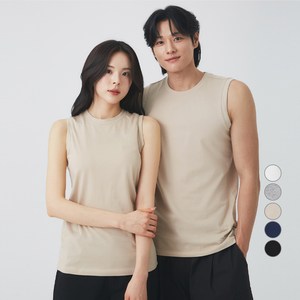 캐럿 남녀공용 통기성 민소매 티셔츠 5컬러